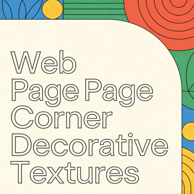Web Page Corner Decorative Textures